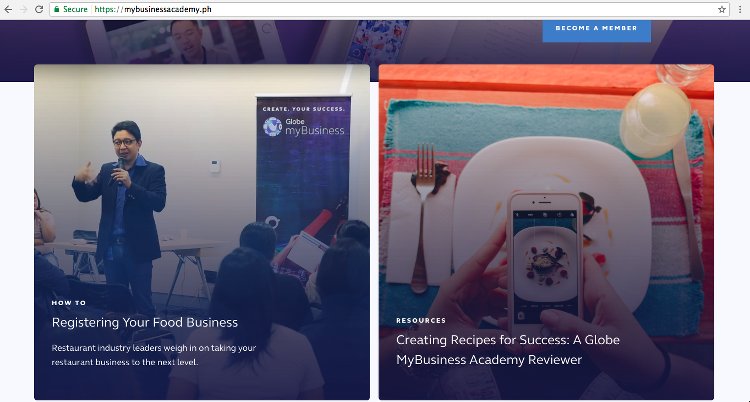 Globe myBusiness Academy 1