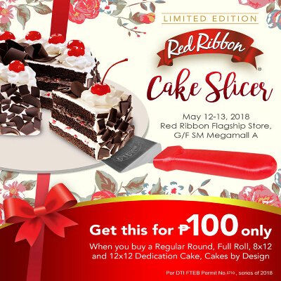 Red Ribbon Cake Slicer