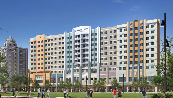 Artist's perspective of Belmont Hotel Iloilo